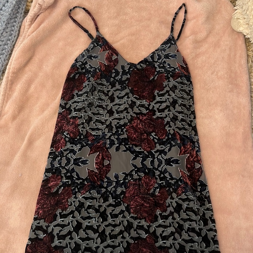 Abercrombie Velvet Detail Slip Dress
